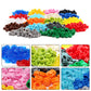 Feleph Custom 1000Pcs Multicolored Round Plates 1X1 Building Blocks Moc Colors Transparent Pieces Bricks Dots Bulk Studs Accesso