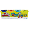 Play-Doh Hasbro B6509Es0 Pack Of 4, Dark Blue, Orange, Neon Blue, Neon Green,