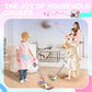 SMILESSKIDDO 3-in-1 Kids Vacuum That Really Works - Toy Vacuum Includes 3 Nozzles, Apron, Cleaning Cloth, Duster & Colorful Bead
