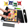 Gourbette Jigsaw Puzzle Mat Roll Up for 500-1500 Pieces, Black Felt Storage Organizer - Model JPM-0011