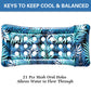 Pool Floats Raft - Pool Float Lounge Adult Size,Pool Float With Headrest, Ultra-Comfort Cooling Inflatable Pool Floats For Adult