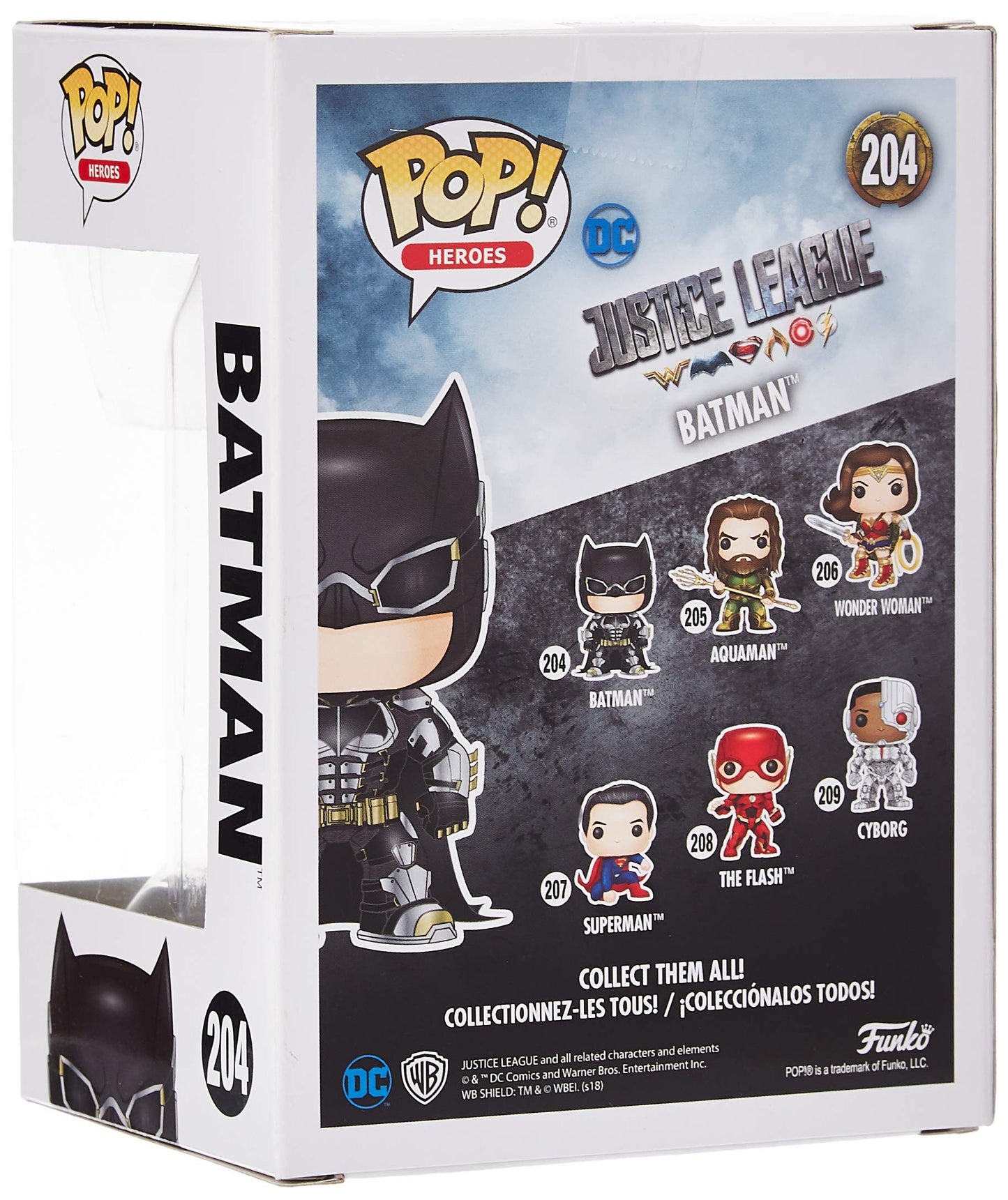 Funko POP! DC Justice League Batman Figure - Multicolor, One Size, Model 13485