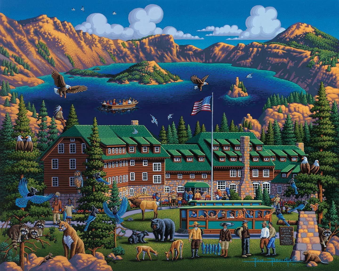 Dowdle Jigsaw Puzzle - Crater Lake National Park - 500 Piece