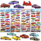 Shangrla Race Car Stickers For Kids Boys 3D Puffy Racecar Stickers For Toddlers, Puffer Bubble Racing Sticker, Reusable Cool Puff Sports Car Sticker, Party Favors 4 Sheet.