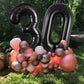40 Inch Black 30 Number Balloons, Jumbo Foil Balloons For 30Th Birthday Party Decorations Supplies / 30Th Anniversary Event