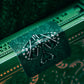 Bicycle Jacquard Premium Playing Cards, Silver And Emerald Green, 1 Deck