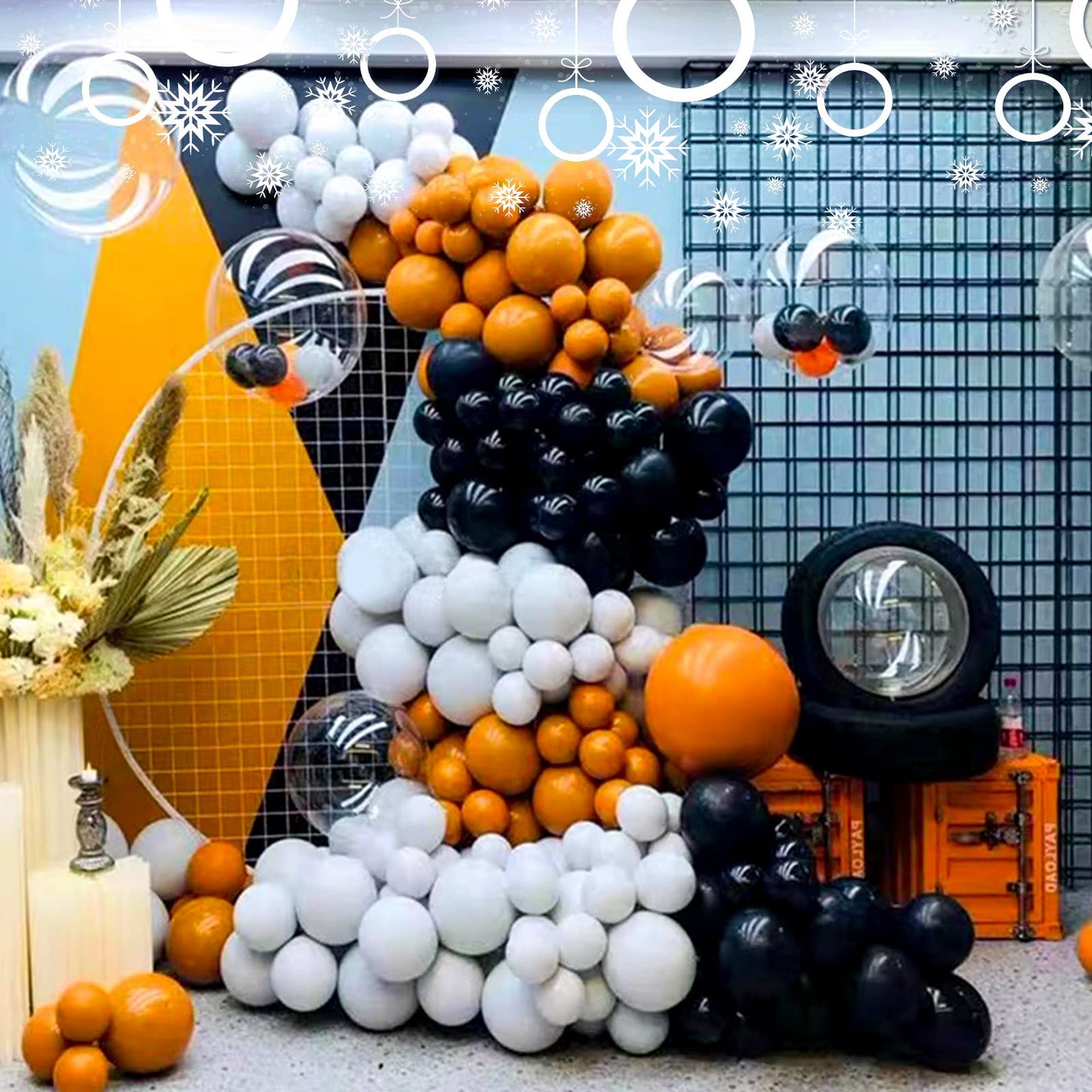 Kawkalsh White Balloon Arch Kit 111Pcs 18 12 5 Inch Latex Party Balloons Garland For Birthday Baby Shower Wedding Engagement Ann