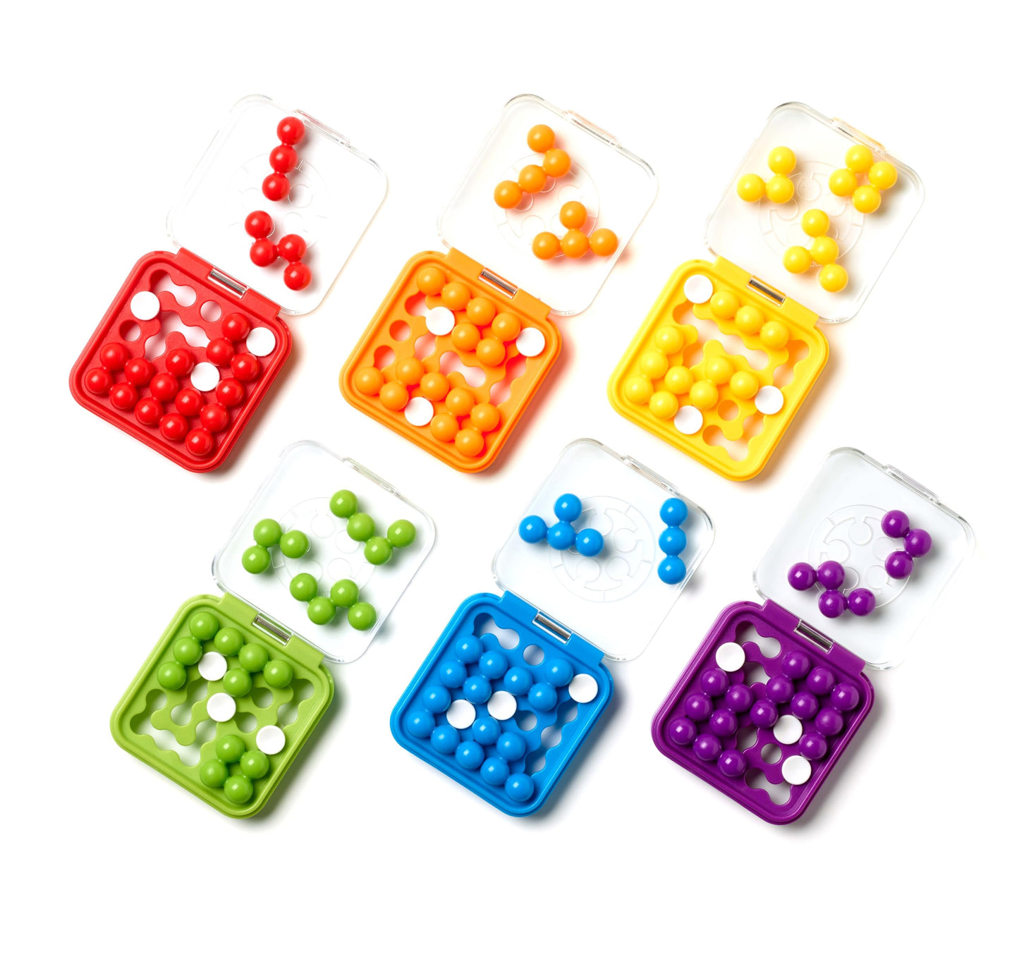 SmartGames IQ Mini Puzzle Game - Compact, Multicolor, Plastic, 6+ Years, Model SG401