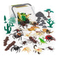 Terra By Battat – Bugs & Reptiles Figurines & Accessories – 60Pc Toy Animal Bucket For Kids – Insect Toys – Lizards, Grasshoppers, Beetles, And More – 3 Years + – Critters & Crawlers World