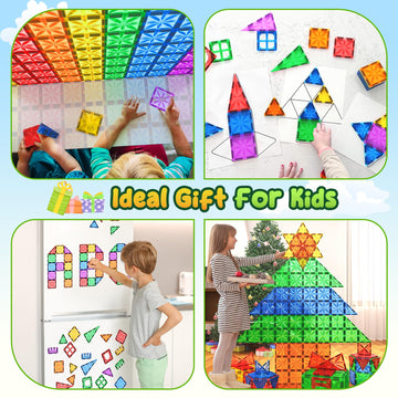 Diamond Magnetic Tiles Kids Toys For Toddlers Stem Magnetic Blocks Building Toys Preschool Sensory Montessori Learning Toys For