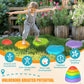 Cl Fun Balance Stepping Stones For Kids, Non-Slip Sensory Stepping Stones With Storage Bag And Color Spinner To Enhance Balance,