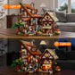 Funwhole Medieval-Market Lighting Building-Bricks Set - Medieval Town Led Light Construction Building Model Set 2614 Pcs For Adults And Teen