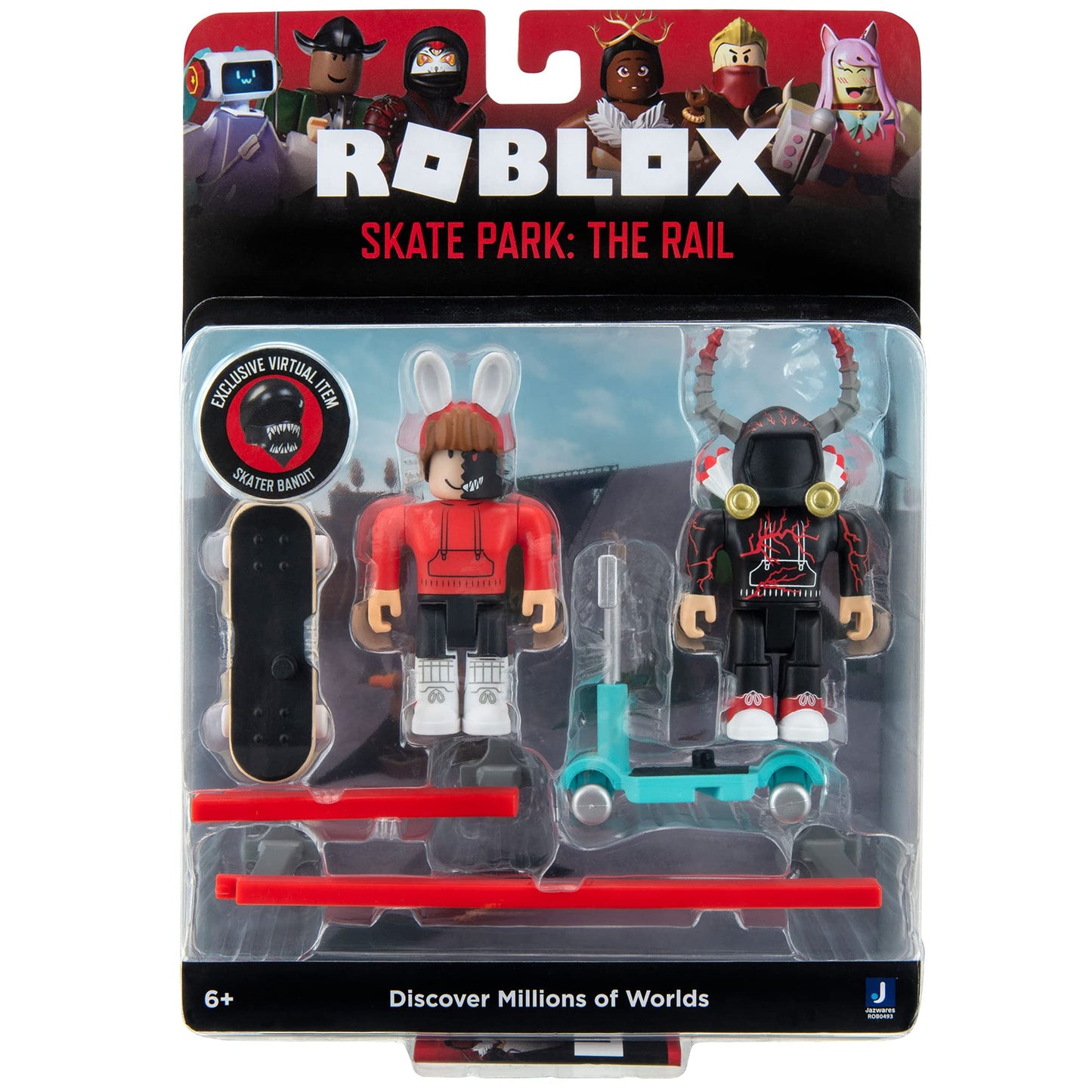 Roblox Action Collection - Skate Park: The Rail Game Pack [Includes limited availability Virtual Item]