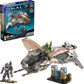 Mega Halo Action Figure Building Toy, Unsc Arctic Burn Wasp With 342 Pieces And 2 Poseable Figures, For Collectors