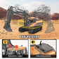 kolegend 1/14 Scale 3 in 1 Remote Control Excavator Toy, Metal, Yellow/Black, Model k103, Full Functional with Tools