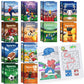 Benlouis 24 Pcs Sports Mini Coloring Books Football Basketball Soccer Baseball Birthday Party Favors Activity Books Bulk For Kid