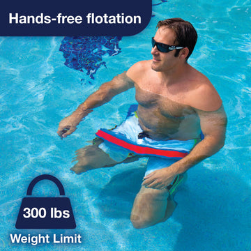 WOW Sports - Water Saddle For Adults - Holds 300 LBS - Strong Foam Support - Poolside Seat Cussions - 21 x 20 x 2.4