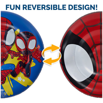 Swimways Marvel Spidey Reversible Boat, Inflatable Pool Floats & Kids Pool Toys, Swimming Pool Accessories & Beach Essentials Fo