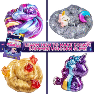 Original Stationery Unicorn Slime Kit - Galaxy Glitter & Rainbow Slimes, Ideal Gift for Girls, Model OSMETUNI