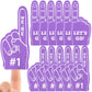 Seevor 12Pcs Foam Finger Mini Foam Fingers 5 Inch Cheerleading Foam Finger For Sports Events Games Themed Birthday Party (Purple