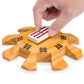 Yellow Mountain Imports Wooden Hub Centerpiece for Mexican Train Dominoes - 5.8" Brown Wood for 8 Players