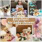 Tezituor Teddy Bear Stuffed Animal Bulk 12 Packs, 14In Small Bulk Teddy Bear Plush, Teddy Bears Centerpiece For Baby Shower, Stuffed Bear Gift For Kids, Christmas, Valentines, Light Brown/Dark Brown