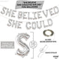 Katchon, Silver She Believed She Could So She Did Balloons - 16 Inch | Congrats Balloons For Congratulations Decorations | Graduation Balloons Class Of 2025 For Graduation Decorations Class Of 2025