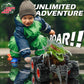 Oriate Dinosaur Monster Truck 4-7 Push and Go Toys 3-5, Friction Powered ATV Velociraptor Dino Stunt Play Trucks for Kids Boys G