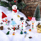 Aneco 12 Pack Christmas Snowman DIY Craft Build Snowman Craft Kit Christmas Decoration Air Dry Modeling Clay Winter Gift Game fo