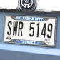 FANMATS 14874 Oklahoma City Thunder Chrome Metal License Plate Frame, Team Colors, 6.25in x 12.25in