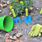 G & F Products 10051 Justforkids Kids Water Pail With Garden Tools Set, Green