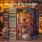 Cutefun Book Nook Kit, Diy Miniature House Kit For Teens, Book Nook Kits For Adults, Wooden Dollhouse For Bookshelf Decor, Model Building Creativity Gifts For Family & Friends(The Long Goodbye)