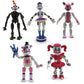 Toysvill Inspired by FNAF Sister Location Action Figures Toys (Set of 5 pcs)  More Than 5 inches [Funtime Freddy Bear  Circus Baby  Ennard  Ballora  Funtime Foxy]  Fun Action Simulator