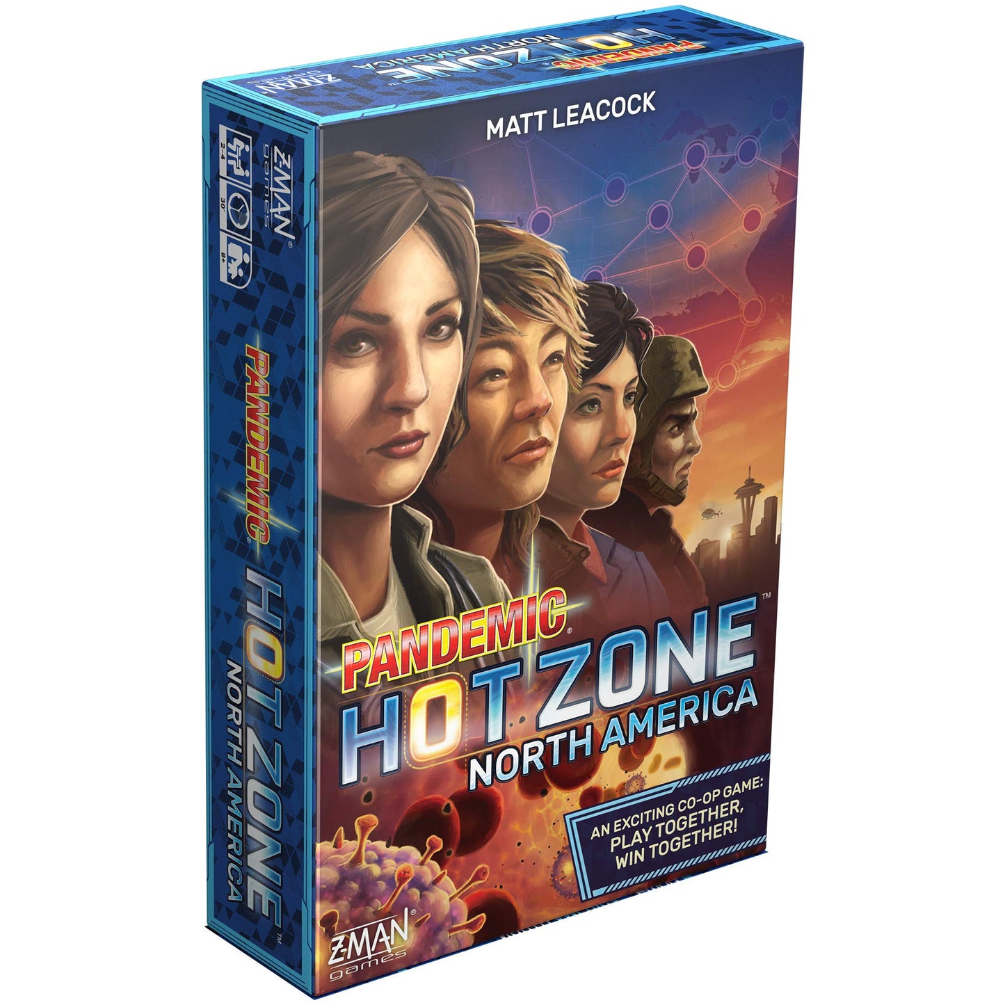 Pandemic Hot Zone: North America Board Game - Unite To Save The Continent! Cooperative Strategy Game For Kids And Adults, Ages 8