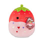 Squishmallows 8" Scarlet The Strawberry Plush - Soft & Squishy Red Stuffed Animal - Valentine's Day Gift for Kids & Collectors