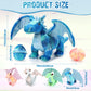 Deekin 7 Pcs Dragon Toy Set - 16 Inch Large Stuffed Animal with 4 Baby Plush & 2 Eggs - Perfect Birthday & Christmas Gift for Kids