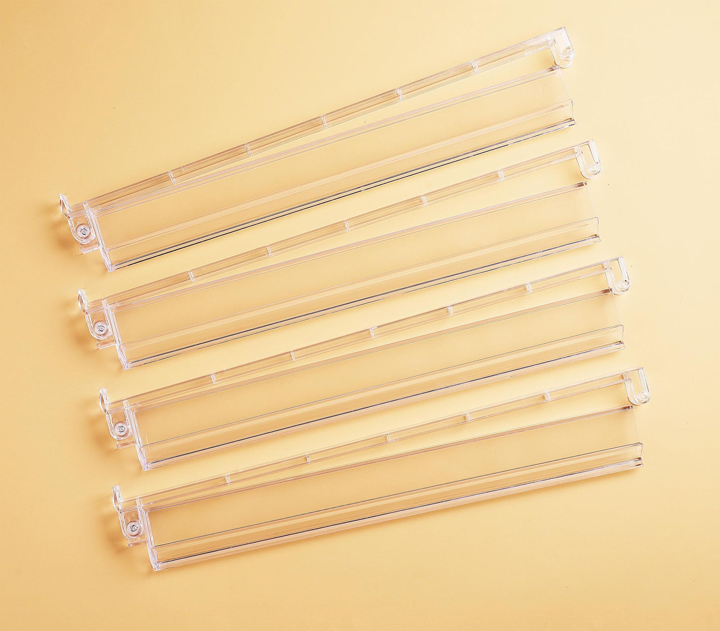 Mose Cafolo Set Of 4 All In One Transparent Mahjong Rack & Pusher Acrylic Mah Jongg Rack Pusher 18'' (Clear)