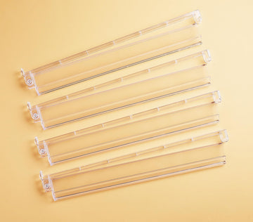 Mose Cafolo Set Of 4 All In One Transparent Mahjong Rack & Pusher Acrylic Mah Jongg Rack Pusher 18'' (Clear)