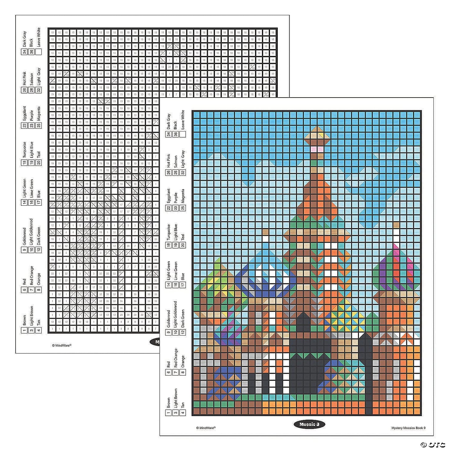 MindWare Color by Number Mystery Mosaics: (Book 9)