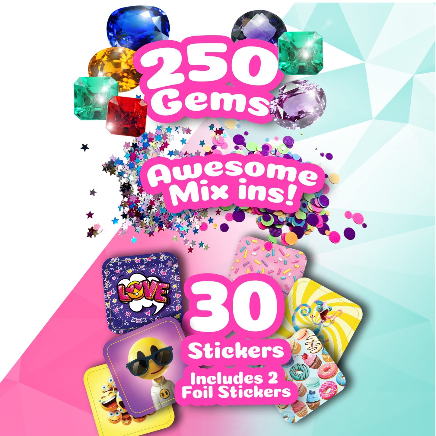 ACTIVITY KINGS ILY DIY 3D Sticker Maker for Girls and Boys, Arts and Crafts Fun for Ages 6+, Makes 30 Custom Stickers, Fun Creat