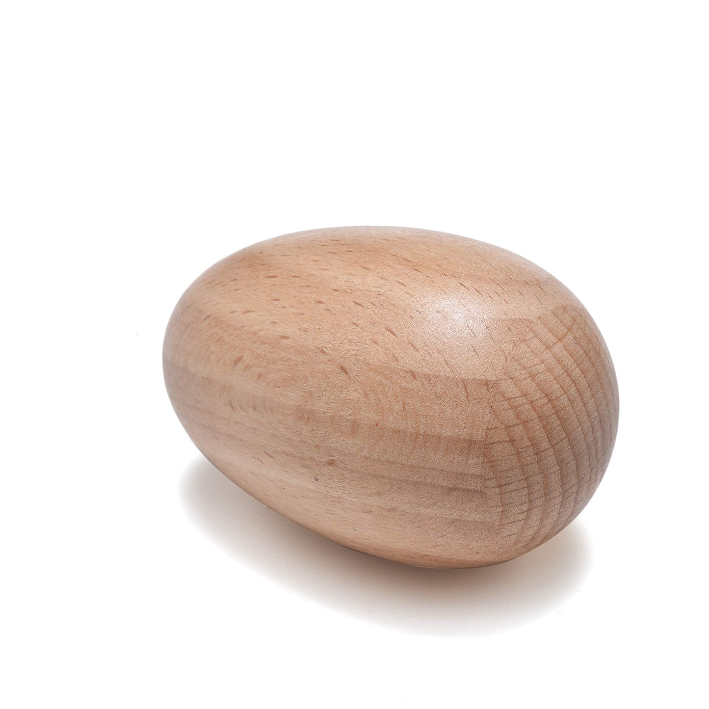Wood Egg Shakers Set, Musical Percussion Instruments, Natural Finish (2 Pcs)
