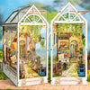 Criolpo Diy Book Nook Kit - 3D Wooden Puzzle Miniature With Led Lights, Diy Doll House Book Nook Ideal For Bookshelf Decor And H