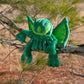 Toy Vault Cthulhu Plush - 12-Inch Stuffed Horror Toy, Green Fabric, Model HP003