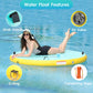 CALOBANA Inflatable Floating Dock Platform, Round Inflatable Floating Island Raft with Portable Storage Carrying Bag for Pool La