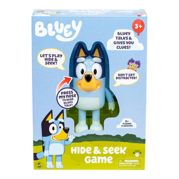 Bluey Hide & Seek Game, Hide The Figure And Press Her Nose To Start The Built-In Timer, Talks And Giggles To Help Kids Find Her,