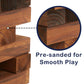 Jst Gamez Large Tower Wooden Stacking Outdoor Games For Adults And Family Yard Lawn Blocks Games - Includes Rules And Carrying B