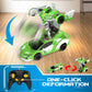 FDJ Remote Control Car - Transform RC Cars, 2.4Ghz 1:18 Scale Transforming RC Drift with Flashing Lights, One Key Deformation 36