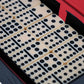 We Games Double Twelve Dominoes Set - 91 Dominoes In Retro Travel Case - Ideal For Family Games - Perfect For Game Night
