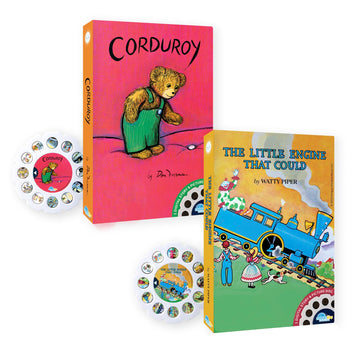 Moonlite Storytime Storybook Reels, 2 Story Set, The Little Engine That Could, Corduroy, Digital Stories For Projector, Toddler Early Learning Gifts For Kids Ages 12 Months And Up
