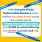 Crayola 10Ct Superclicks,Retractable, Holiday Toys, Gift For Boys And Girls, Kids, Stocking, Arts And Crafts, Gifting